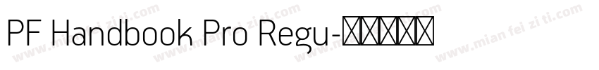 PF Handbook Pro Regu字体转换